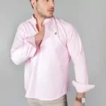 Camisa polera cuello mao