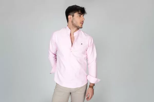 Camisa Polera Cuello Mao