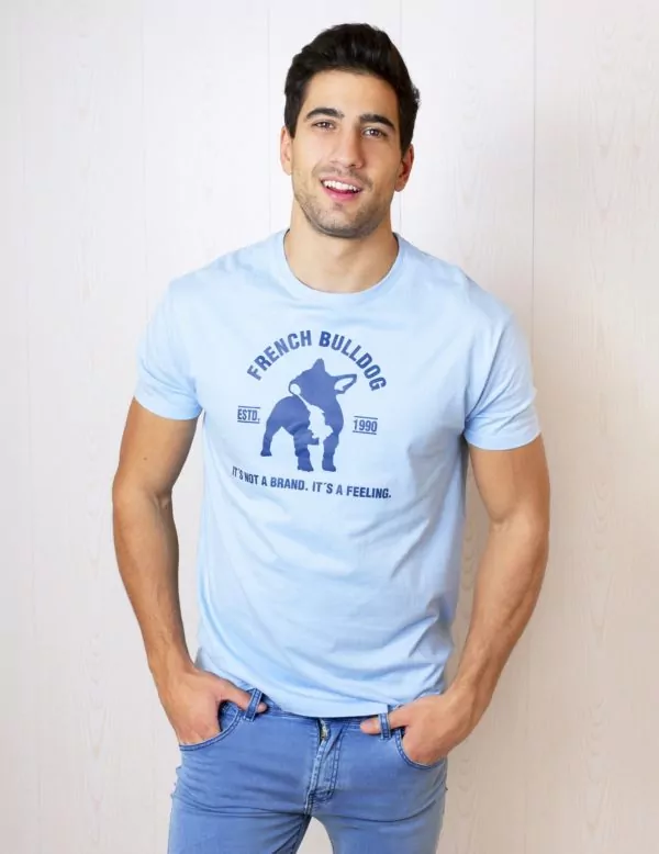 Camiseta manga corta Logo Azul